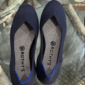 Rothy's Blue Flats with Streamlined Design